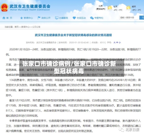 张家口市确诊病例/张家口市确诊新型冠状病毒