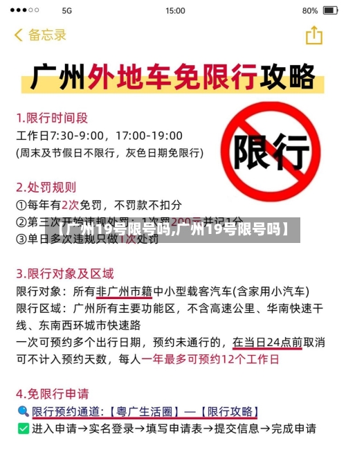 【广州19号限号吗,广州19号限号吗】