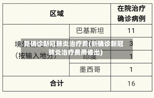 新确诊新冠肺炎治疗费(新确诊新冠肺炎治疗费用谁出)-第2张图片