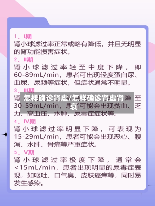 怎样确诊肾虚/怎样确诊肾虚肾衰-第2张图片
