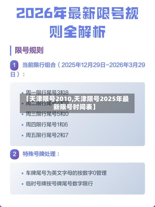 【天津限号2010,天津限号2025年最新限号时间表】