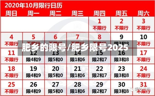 肥乡的限号/肥乡限号2025-第1张图片