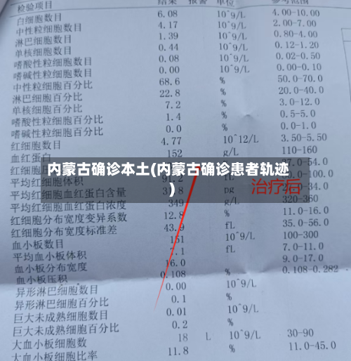 内蒙古确诊本土(内蒙古确诊患者轨迹)