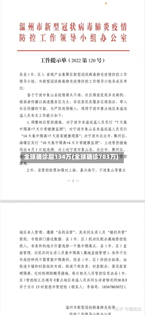 全球确诊超134万(全球确诊703万)-第3张图片