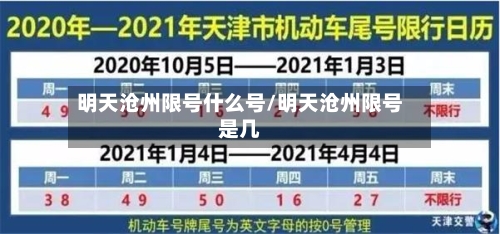 明天沧州限号什么号/明天沧州限号是几