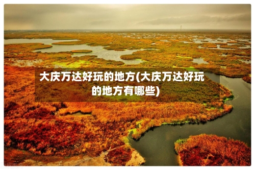 大庆万达好玩的地方(大庆万达好玩的地方有哪些)-第2张图片