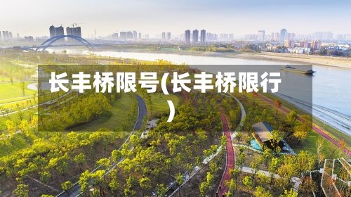 长丰桥限号(长丰桥限行)-第3张图片