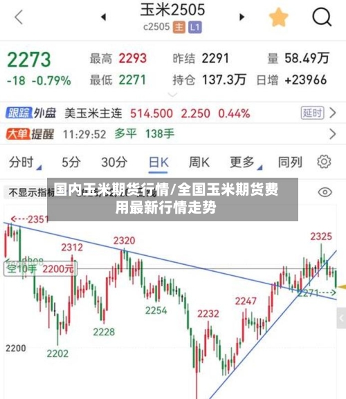 国内玉米期货行情/全国玉米期货费用最新行情走势