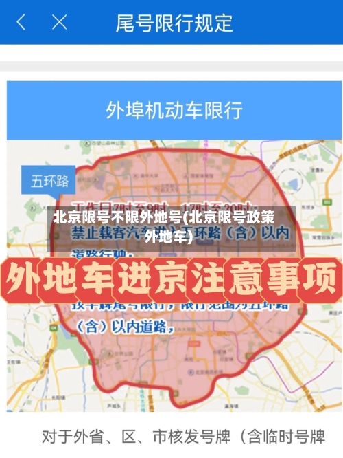 北京限号不限外地号(北京限号政策外地车)-第2张图片
