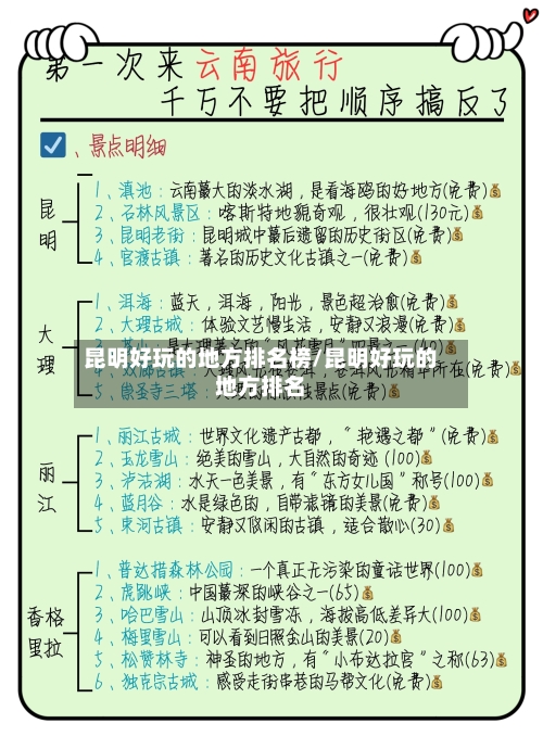 昆明好玩的地方排名榜/昆明好玩的地方排名-第2张图片