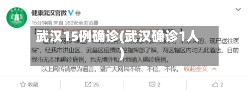武汉15例确诊(武汉确诊1人)-第2张图片