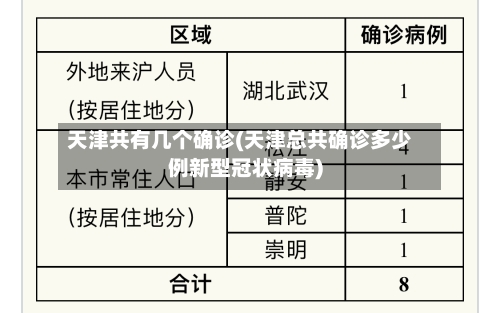 天津共有几个确诊(天津总共确诊多少例新型冠状病毒)