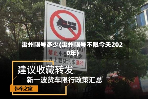禹州限号多少(禹州限号不限今天2020年)